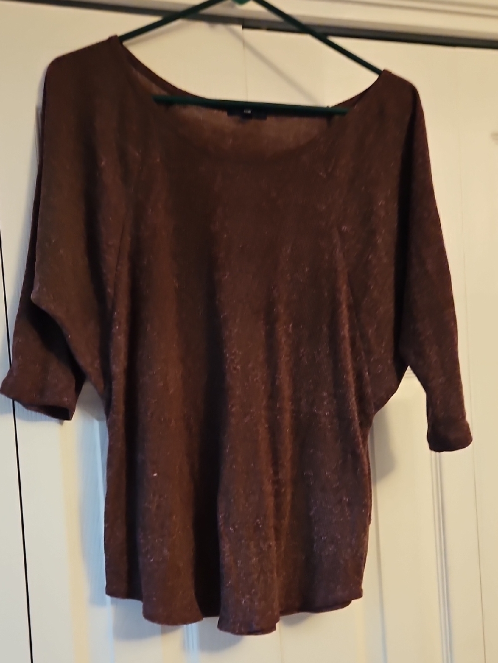 GAP Marbled Purple-Brown Knit Top
